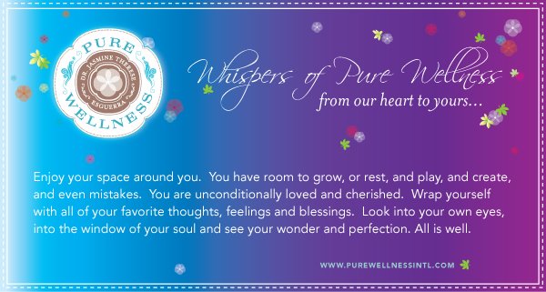 Enjoy your space around you...
