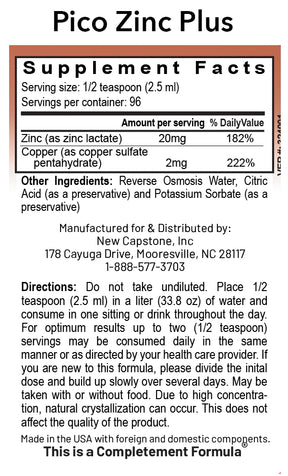 Pico Zinc Plus®