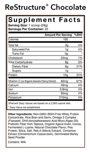 ReStructure® Protein Powder - Chocolate